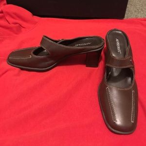Aerosoles, brown slip-ons